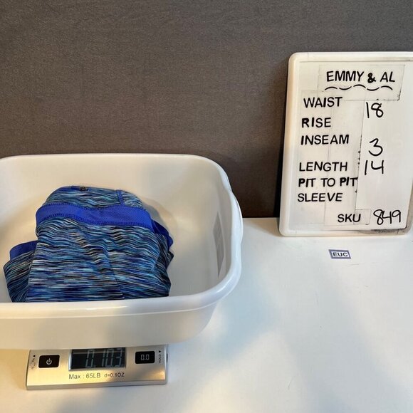 Athleta Athletic Bustle Skort Size XL Spacedye Blue Layered Tennis Golf Pockets - Picture 15 of 15